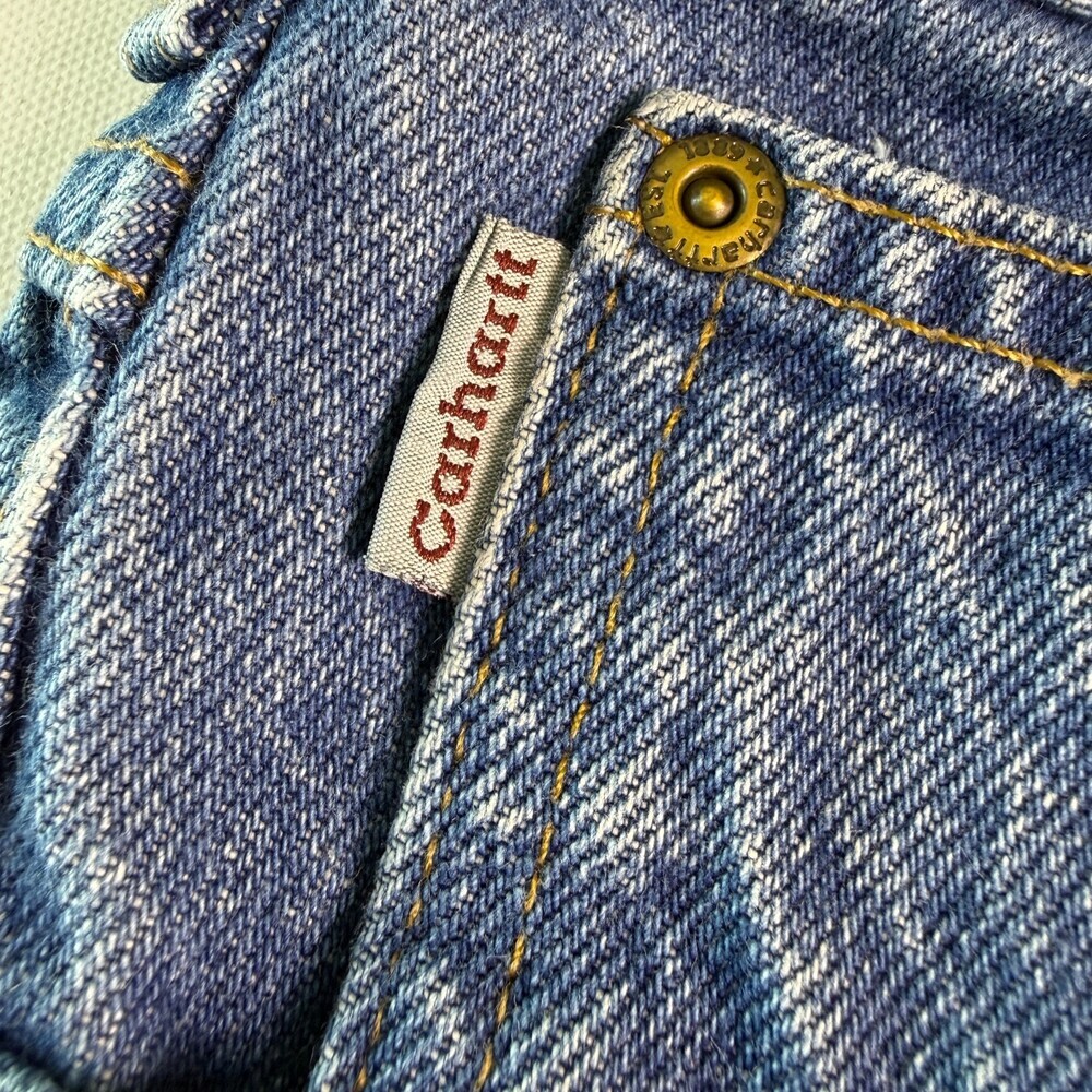 Carhartt B17DST Vintage Relaxed Fit Tapered Leg Men's Jeans 40x30 Dark Stonewash - Picture 8 of 16